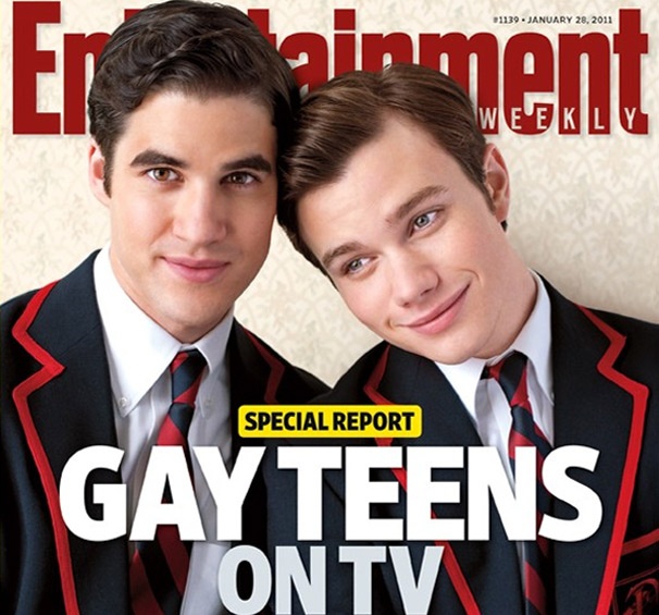 Glee Stars Darren Criss and Chr...