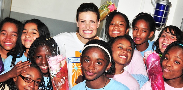 Camp Counselor Idina Menzel Reports for Duty! The Tony Winner Inspires Youngsters at Camp BroaderWay