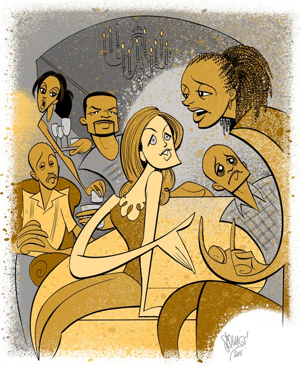 Feel the Family Drama in a Squigs Sketch of Stick Fly, Starring Tracie Thoms, Mekhi Phifer & More