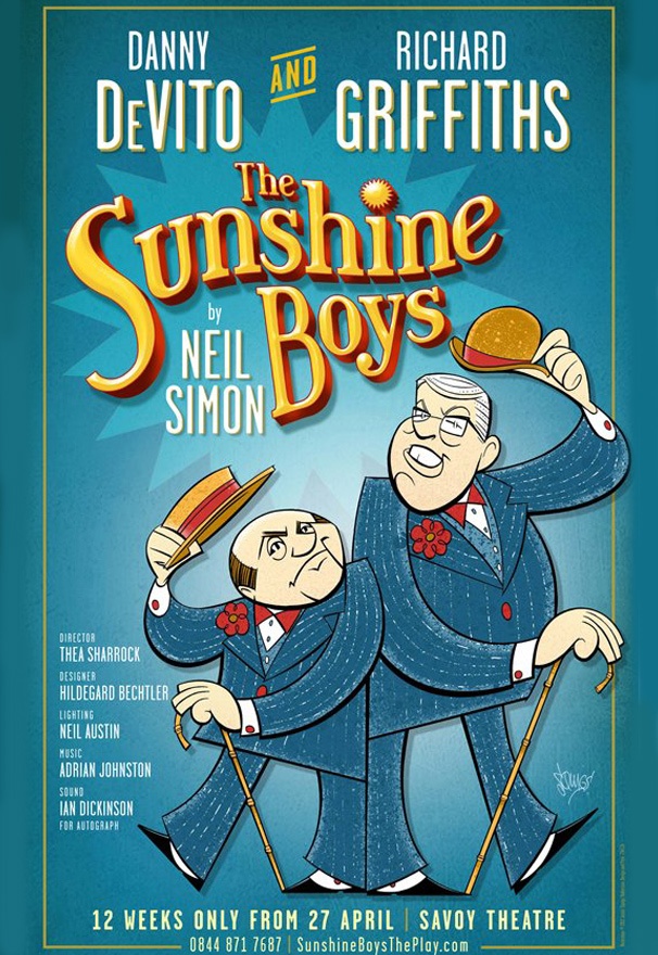 Squigs Provides Poster Art for West End’s The Sunshine Boys, Starring Danny DeVito and Richard Griffiths