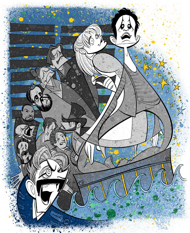 Squigs Braves The High Seas With The Cast Of Peter And The Starcatcher Peter And The Starcatcher Caricature Favorite Childhood Books