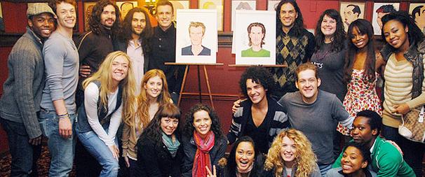 Gimme a Caricature at Sardi's! Hair Stars Will Swenson and Gavin Creel Join the Wall of Fame