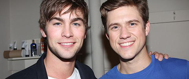 Gossip Girl's Chace Crawford Visits 'Cousin' Aaron Tveit at Next to Normal