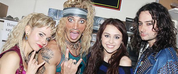 Pop Sensation Miley Cyrus Parties Backstage at Rock of Ages