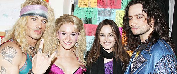 Gossip Girl Queen Bee Leighton Meester Parties at Rock of Ages 