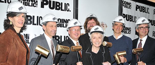 Stars Help the Public Theater Break Ground on Massive New Makeover