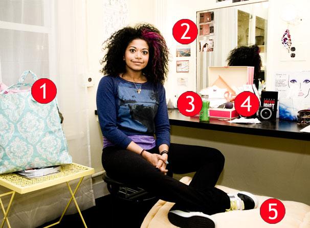 American Idiot's Rebecca Naomi Jones Chills Over Coconut Water in Her Backstage Digs