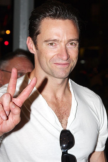 A Steady Rain First Preview Stage Door - Hugh Jackman