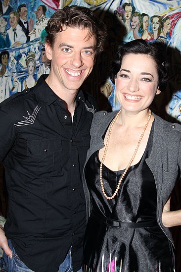 New Mary Poppins Stars 2009 at Sardi’s – Christian Borle - Laura Michelle Kelly 