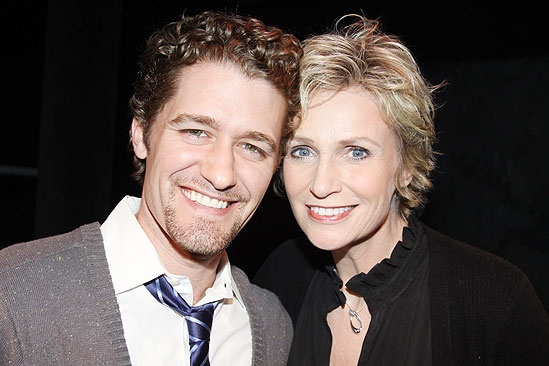 Matthew Morrison at Love, Loss and What I Wore - Matthew Morrison - Jane Lynch - friendly