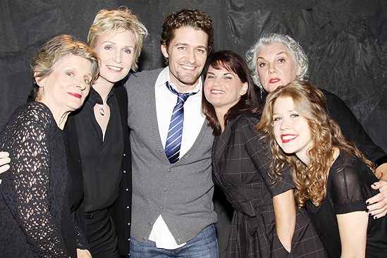 Matthew Morrison at Love, Loss and What I Wore - Mary Louise Wilson - Jane Lynch - Matthew Morrison - Mary Birdsong - Tyne Daly - Lisa Joyce