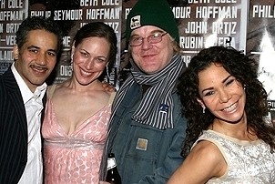 Photo Op - Jack Goes Boating Opening - John Ortiz - Beth Cole - Philip Seymour Hoffman - Daphne Rubin-Vega