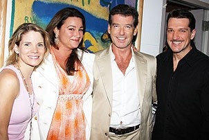 Brosnan at South Pacific - Kelli O'Hara - Paulo Szot - Pierce Brosnan - Keely Shaye Smith