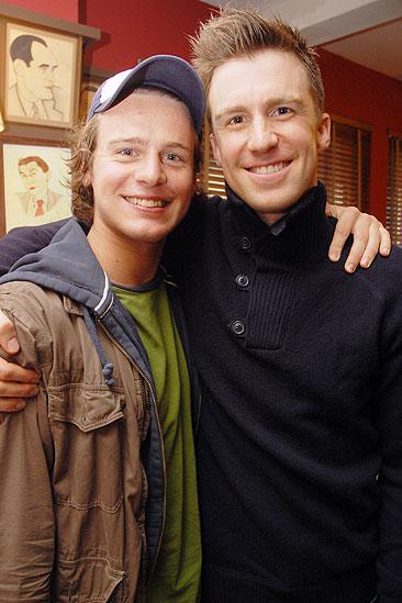 Swenson and Creel at Sardi’s – Gavin Creel – Jonathan Groff