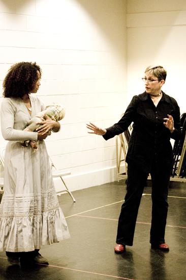 Ragtime rehearsal – Stephanie Umoh – Marcia Milgrom Dodge (dancing)