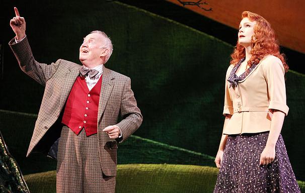 Finian's Rainbow - Show Photos - Kate Baldwin - Jim Norton (hand up)