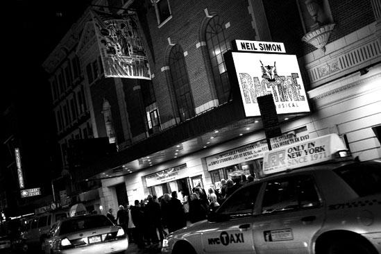Ragtime First Preview – marquee