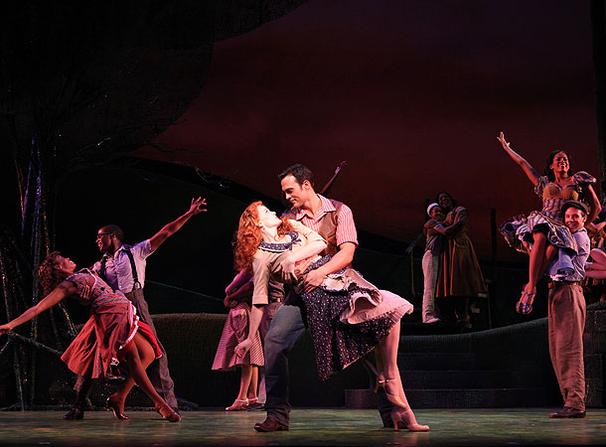 Finian's Rainbow - Show Photos - Kate Baldwin - Cheyenne Jackson (dip)