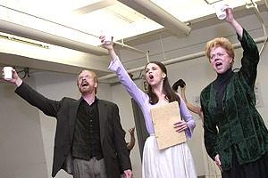 Little Women Press Rehearsal - John Hickok - Sutton Foster - Janet Carroll 
