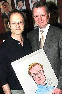 Spamalot at Sardi's - David Hyde Pierce - Max Klimavicius