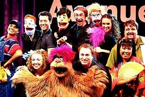 Avenue Q in Vegas - cast onstage