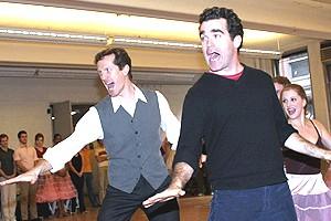 White Christmas Press Event 2005 - Jeffry Denman - Brian d'Arcy James (stage)