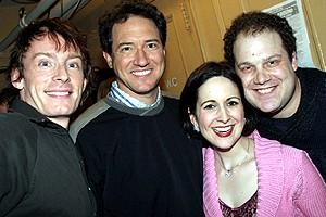 Ave Q 1000th perf - Christian Anderson - Kevin McCollum - Stephanie D'Abruzzo - Jordan Gelber