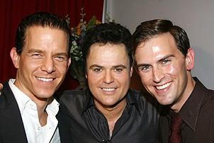Photo Op - Donny Osmond Portrait at Tonys DiNapoli - Christian Hoff - Donny Osmond - Daniel Reichard