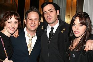 Photo Op - Butley Opening Night - Jessica Stone - Christopher Fitzgerald - Justin Theroux - Heidi Bivens