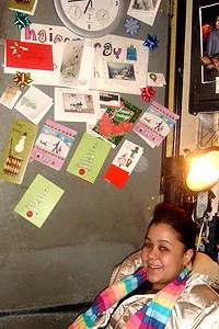 Photo Op - Holidays at Hairspray - Myra at the stage door