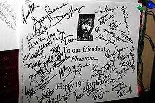 Photo Op - 19th Anniversary of Phantom - LeMiz card