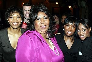 Photo Op - Aretha Franklin at Hairspray - Nicole Powell - Aretha Franklin - Carla J.Hargrove - Candice Marie Woods