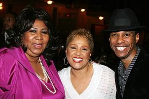 Photo Op - Aretha Franklin at Hairspray - Aretha Franklin - Darlene Love - Tevin Campbell