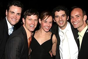 Photo Op - Spamalot opens in Las Vegas - Jeff McLean - Robert Moffat - Ashley Hull - Kevin Worley - Carmen Yurich