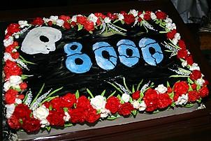 Photo Op - Phantom 8,000th Performance - cake