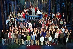 Photo Op - Beauty and the Beast 13th Anniversary reunion - 100 people onstage 