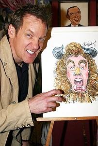 Photo Op - Beauty and the Beast 13th Anniversary reunion - Steve Blanchard - with caricature