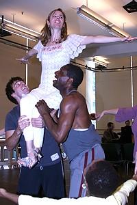 Photo Op - Xanadu press preview - Curtis Holbrook - Kerry Butler - Andre Ward