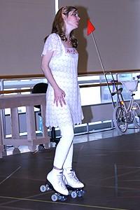 Photo Op - Xanadu press preview - Kerry Butler - skates