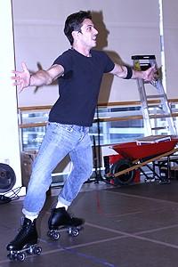 Photo Op - Xanadu press preview - James Carpinello - skates 3