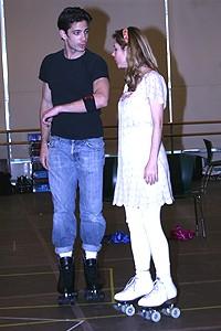 Photo Op - Xanadu press preview - James Carpinello - Kerry Butler - skates 1