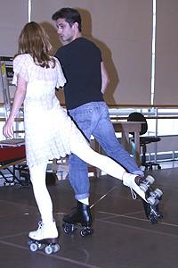 Photo Op - Xanadu press preview - James Carpinello - Kerry Butler - skates 3