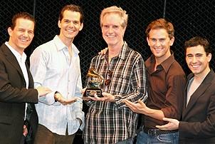 Jersey Boys Gets the Grammy - Christian Hoff - J. Robert Spencer - Bob Gaudio - Daniel Reichard - John Lloyd Young