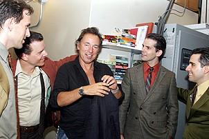 Photo Op - Bruce Springsteen at Jersey Boys - Daniel Reichard - Christian Hoff - Bruce Springsteen - J. Robert Spencer - John Lloyd Young