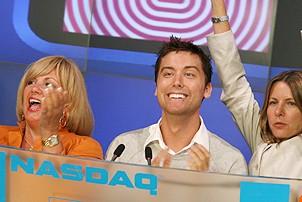 Photo Op - Lance Bass at NASDAQ - Charlotte St. Martin - Lance Bass - Lori Raimondo