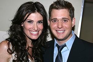 Photo Op - Idina Menzel at Madison Square Garden - Idina Menzel - Michael Buble
