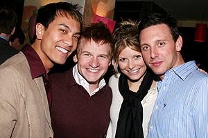Photo op - Wicked 4th anniversary party - Kenway Hon Wai Kua - Eddie Pendergraft - Chelsea Krombach - Ryan Patrick Kelly