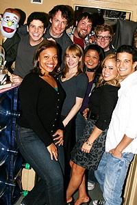 Photo Op - Sabrina Bryan at Avenue Q - Sabrina Bryan - Mark Ballas - cast