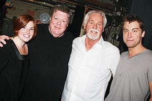 Photo OP - Kenny Rogers at Hairspray - Shannon Durig - George Wendt - Kenny Rogers - Lance Bass - 1