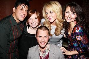 Photo Op - Hairspray holiday party 2007 - Nicholas Rodriguez - Shannon Durig - Ashley Spencer - Nikki Scalera - Josh Strickland